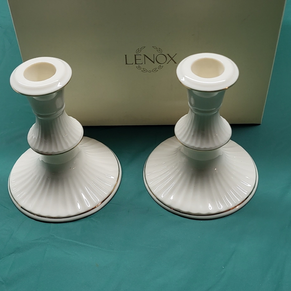 Lenox candlestick holders